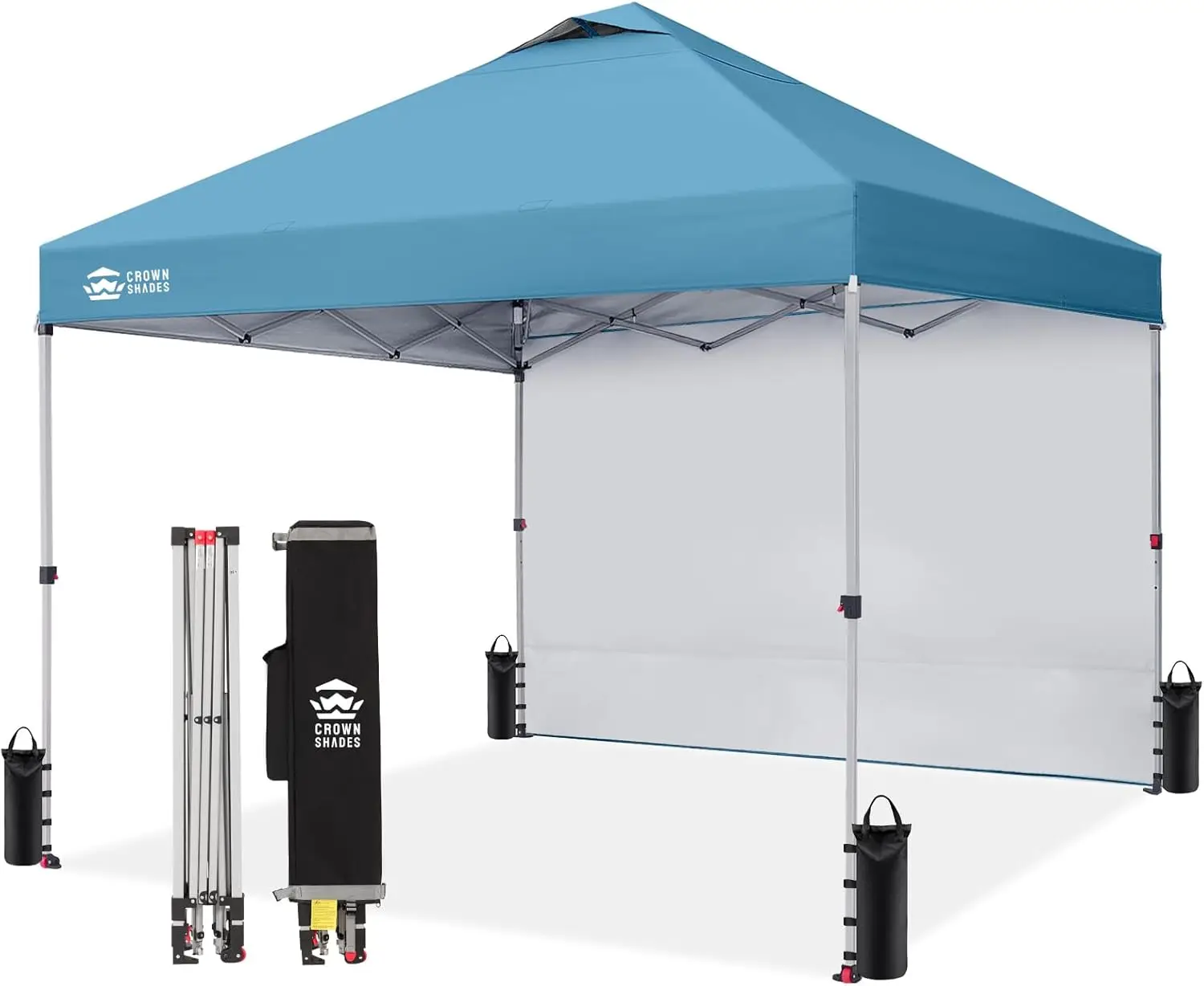 10x10 Pop Up Canopy with 1 Side Wall - Beach Tent with One Push Setup - Outdoor Sun Shade for Events, Parties, Camping - Gaze
10x10 Pop Up Canopy with 1 Side Wall - Beach Tent with One Push Setup - Outdoor Sun Shade for Events, Parties, Camping - Gaze