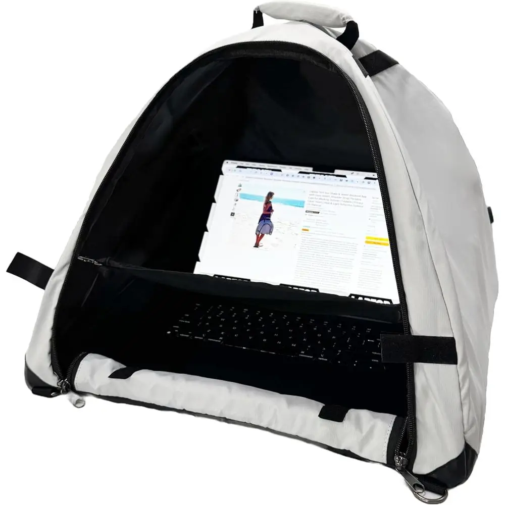 Portable Sun Shade Beach Bag - Water-Resistant, UV-Reflective Fabric, Laptop Privacy Hood, Versatile Tote for Outdoor & Beach Us
Portable Sun Shade Beach Bag - Water-Resistant, UV-Reflective Fabric, Laptop Privacy Hood, Versatile Tote for Outdoor & Beach Us