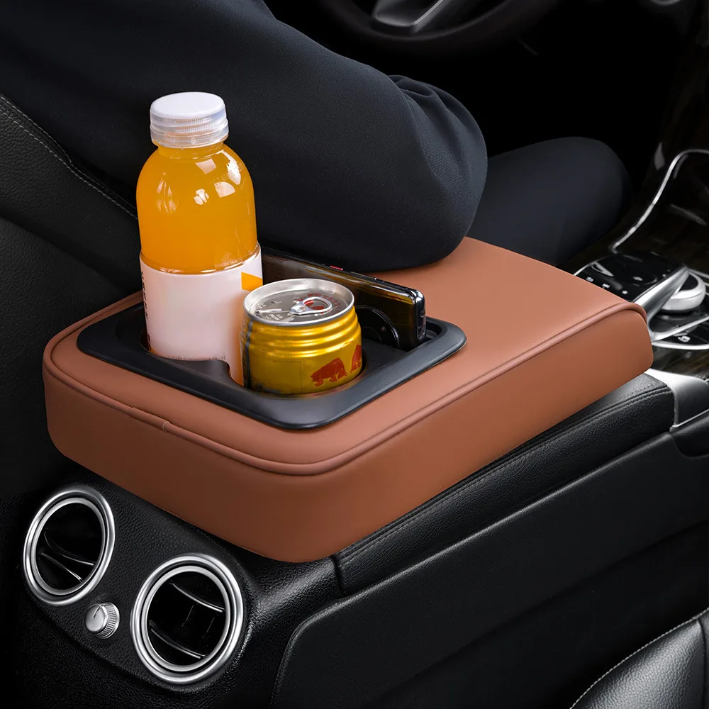 1Pc Car Armrest Box Pad Leather Heightening Cushion with Cup Holder Phone Storage Case Elbow Support for BMW Toyota Honda
1Pc Car Armrest Box Pad Leather Heightening Cushion with Cup Holder Phone Storage Case Elbow Support for BMW Toyota Honda