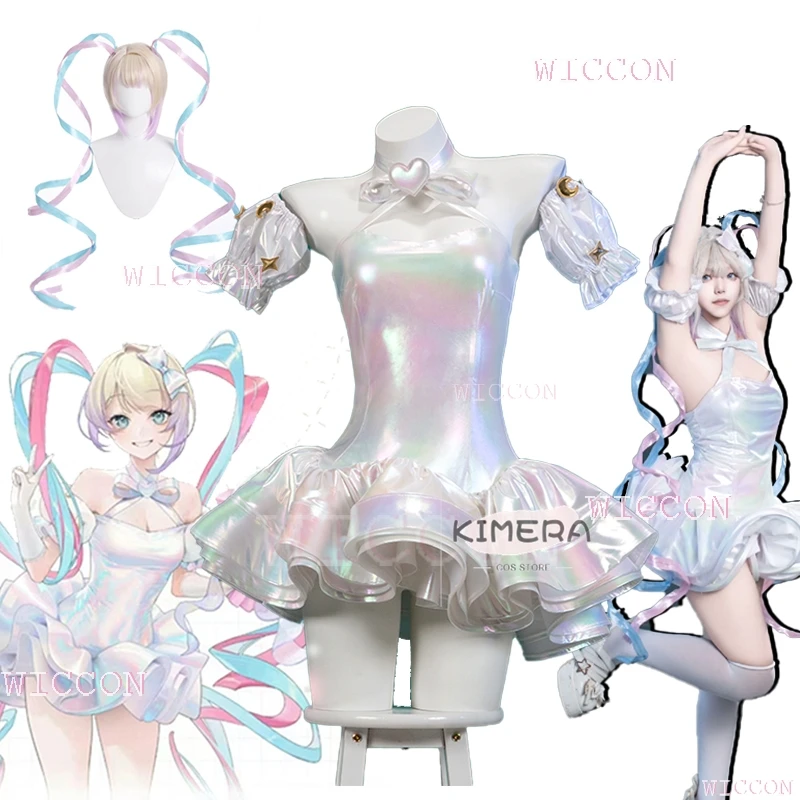 KAngel, карнавальный костюм NEEDY GIRL OVERDOSE, платье Лолиты с перегрузкой, наряд на 2-й годовщину, женские лазерные юбки, парик с лентой 
KAngel, карнавальный костюм NEEDY GIRL OVERDOSE, платье Лолиты с перегрузкой, наряд на 2-й годовщину, женские лазерные юбки, парик с лентой