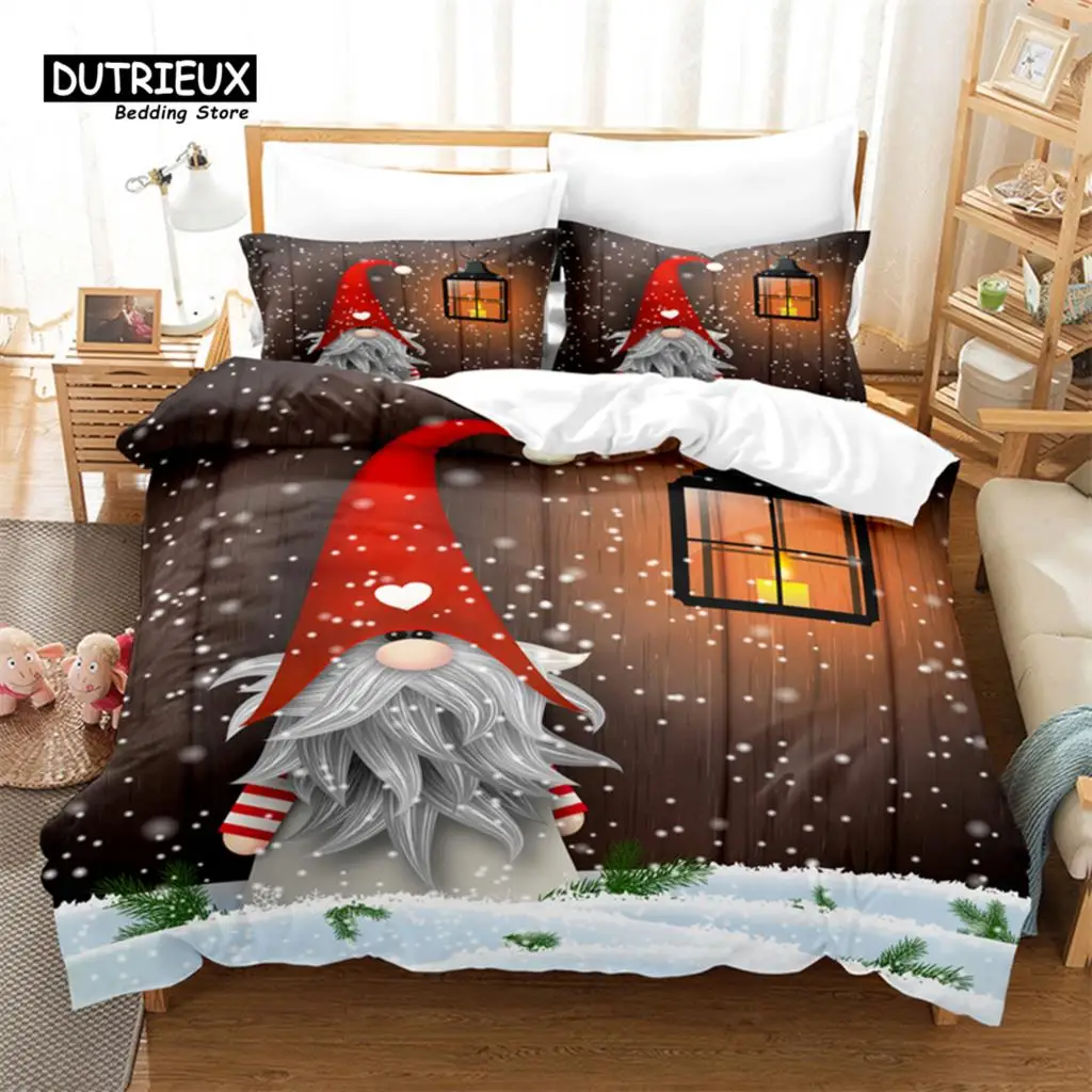 Santa Claus Bedding Set, Christmas 3Pcs Duvet Cover Set, Soft Comfortable Breathable Duvet Cover, For Bedroom Guest Room Decor
Santa Claus Bedding Set, Christmas 3Pcs Duvet Cover Set, Soft Comfortable Breathable Duvet Cover, For Bedroom Guest Room Decor
