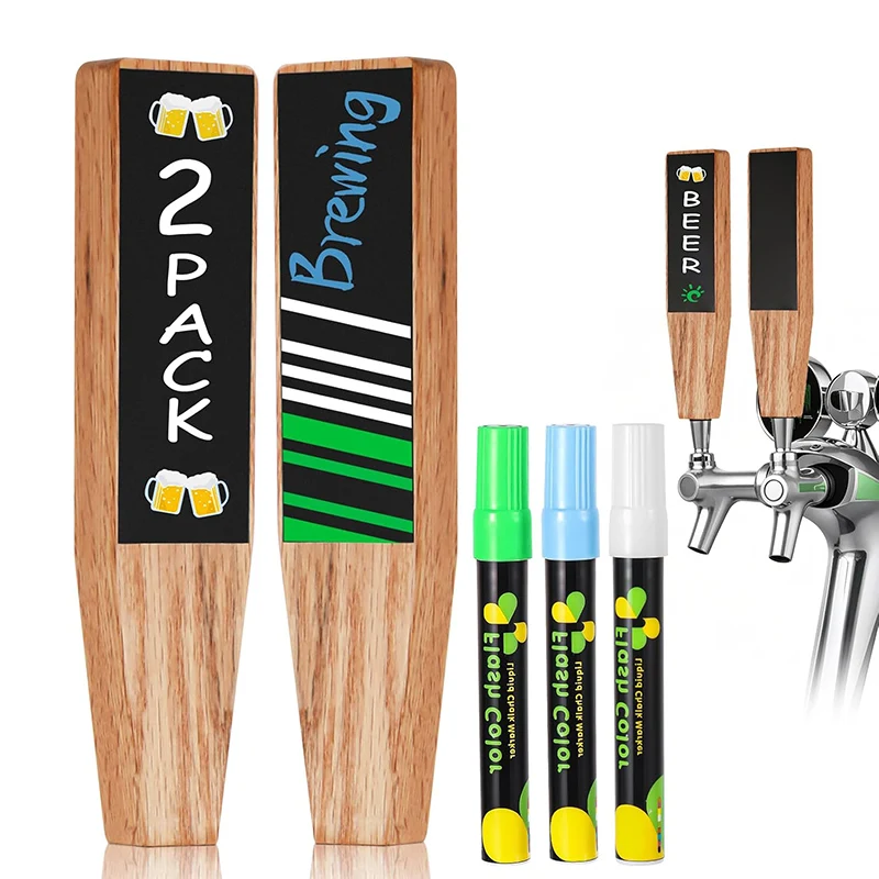 Chalkboard Tap Handle Wooden Beer Tap Handles With Liquid Chalk Maker Pen For Homebrew, Kegerator ,Bar And Beer Lovers
Chalkboard Tap Handle Wooden Beer Tap Handles With Liquid Chalk Maker Pen For Homebrew, Kegerator ,Bar And Beer Lovers