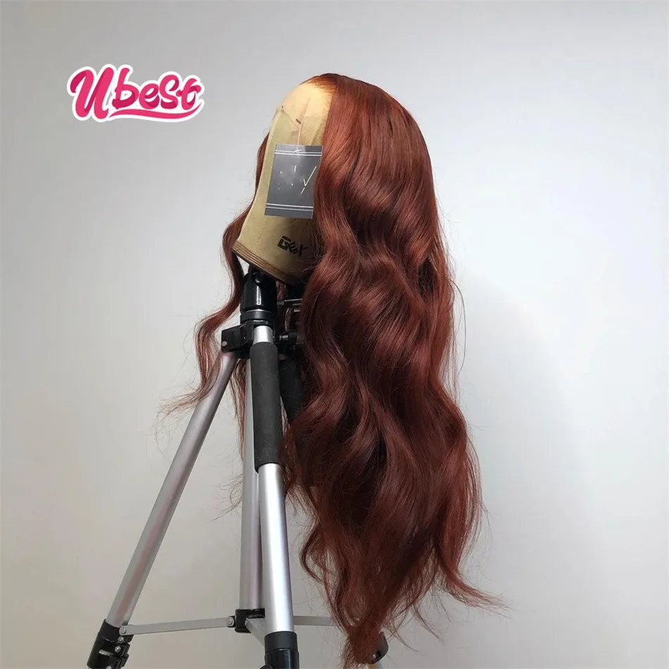 Rich Red Brown Colored Wig Human Hair 13x6 Body Wave Lace Front Wig PrePlucked 13x4 Lace Frontal Human Hair Wigs For Black Women
Rich Red Brown Colored Wig Human Hair 13x6 Body Wave Lace Front Wig PrePlucked 13x4 Lace Frontal Human Hair Wigs For Black Women