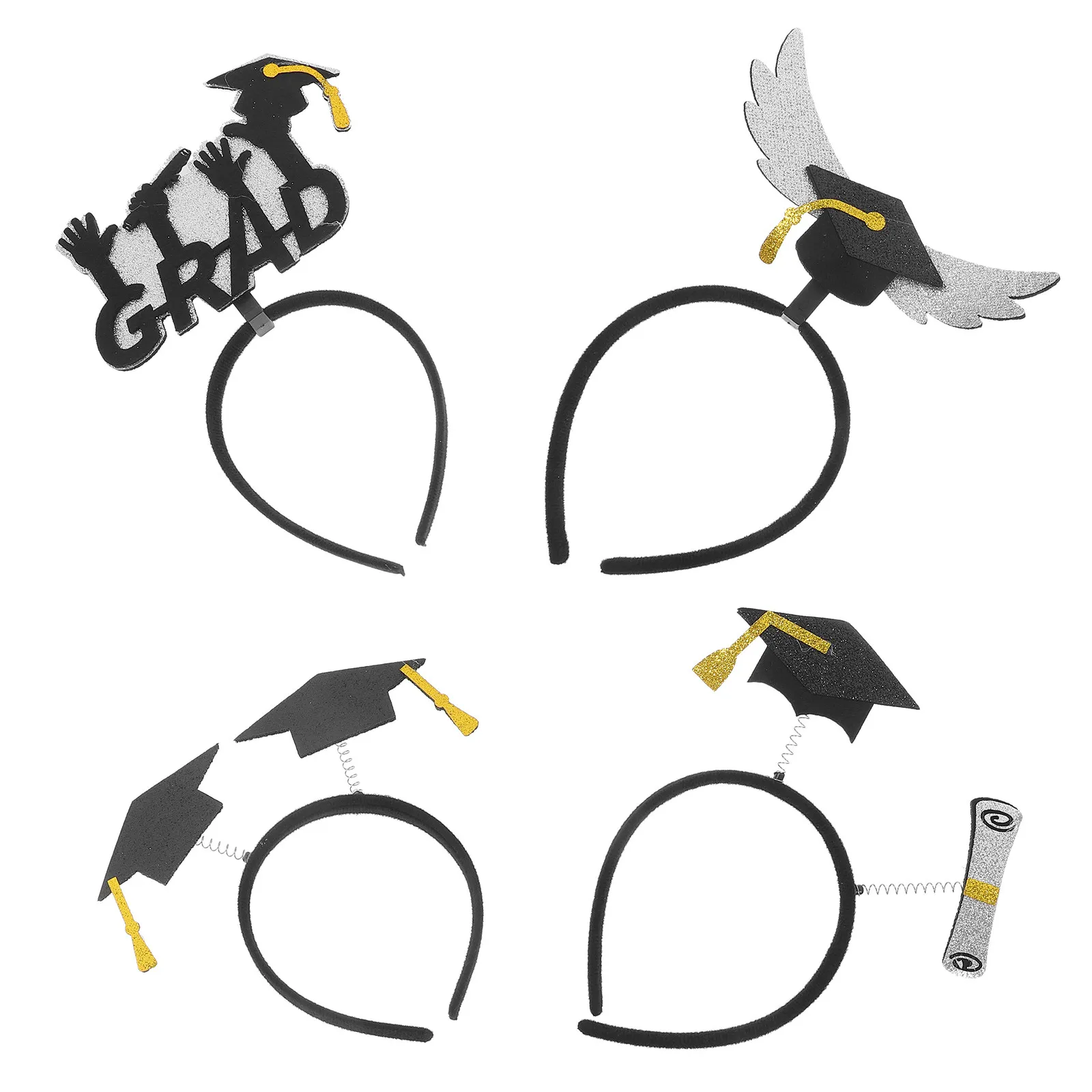 4Pcs Graduation Cap Headband Felt Plastic Material Lightweight Comfortable Grad Party Wear Resistant to Deformation 2024
4Pcs Graduation Cap Headband Felt Plastic Material Lightweight Comfortable Grad Party Wear Resistant to Deformation 2024