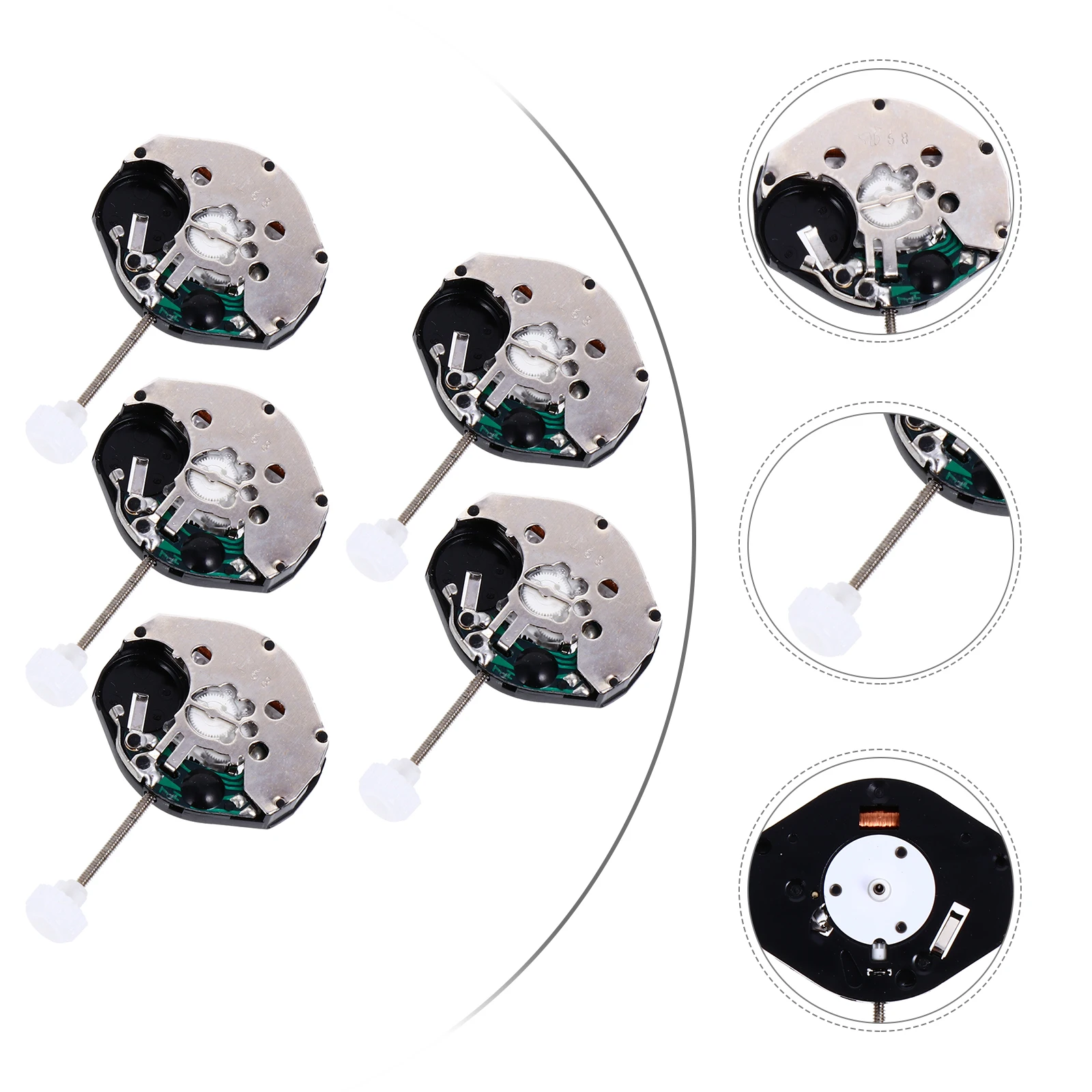 5pcs Quartz Watch Movement Wristwatch Repair Tool Replacement Parts Supply Lightweight Compact Easy Install Long Life
5pcs Quartz Watch Movement Wristwatch Repair Tool Replacement Parts Supply Lightweight Compact Easy Install Long Life