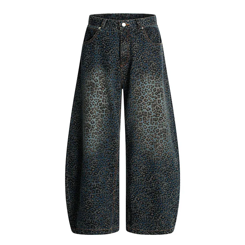 Hi Street Lepoard Printed Jeans Pants Loose Streetwear Casual Denim Trousers For Male Vintage
Hi Street Lepoard Printed Jeans Pants Loose Streetwear Casual Denim Trousers For Male Vintage
