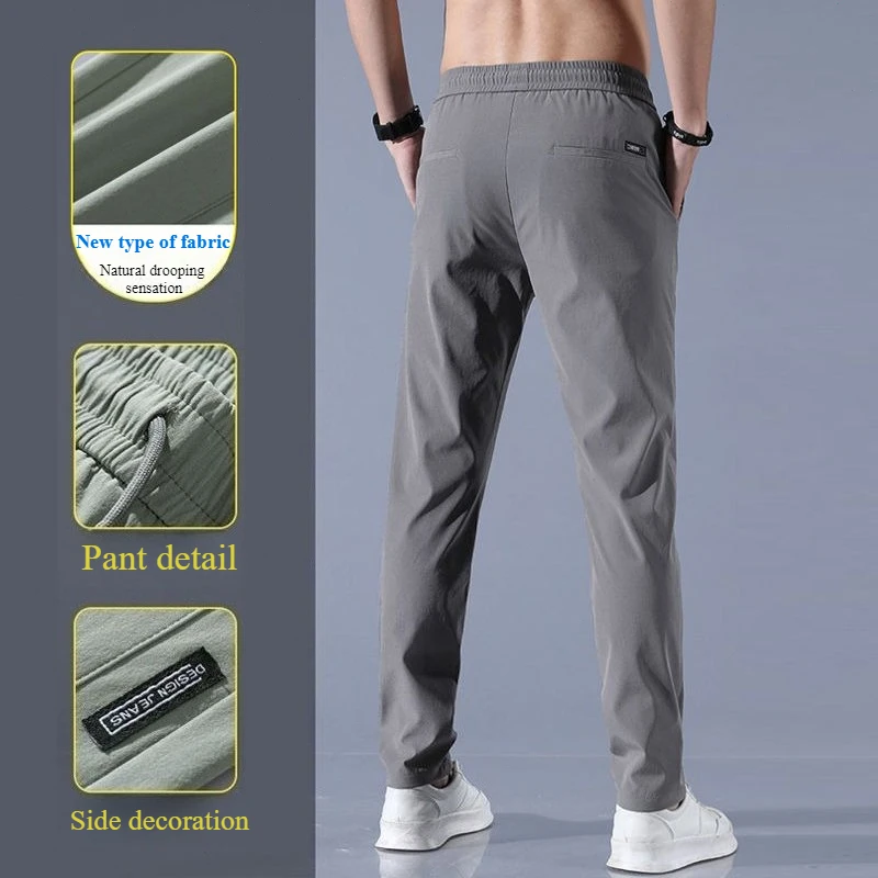 Breathable Ice Silk Oversized Casual Long Pants for Men 2025 New Style Straight Tube Loose and Versatile Elastic Quick Drying
Breathable Ice Silk Oversized Casual Long Pants for Men 2025 New Style Straight Tube Loose and Versatile Elastic Quick Drying