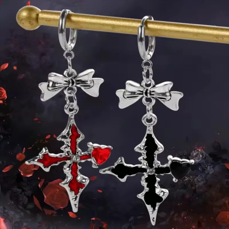 1 Pair Gothic Cross & Heart Shape Pendant Earrings,Punk Rock Metal Jewelry Gift For Halloween Party,Music Festival,Daily Wear
1 Pair Gothic Cross & Heart Shape Pendant Earrings,Punk Rock Metal Jewelry Gift For Halloween Party,Music Festival,Daily Wear