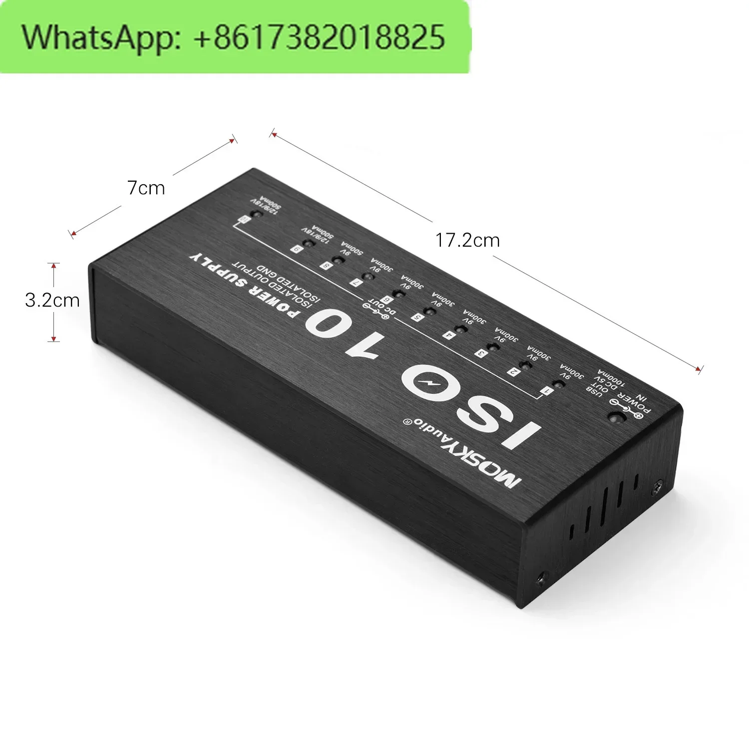 MOSKYAUDIO ISO10 POWER independent 10 channel effector power supply, independent output, bottom noise
MOSKYAUDIO ISO10 POWER independent 10 channel effector power supply, independent output, bottom noise