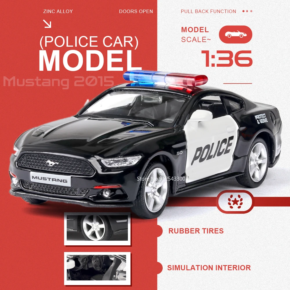 Машинка-модель 1:36 Mustang Challenger R8, литой корпус, открывающиеся двери, полицейская машина, резиновые шины, инерционная машинка, коллекционная модель для хобби
Машинка-модель 1:36 Mustang Challenger R8, литой корпус, открывающиеся двери, полицейская машина, резиновые шины, инерционная машинка, коллекционная модель для хобби