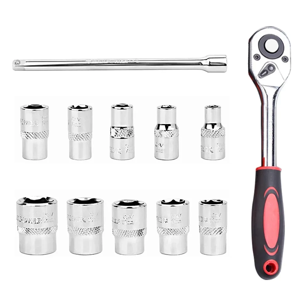 (1/4'' 3/8'' 1/2'') 12pcs Ratchet Wrench Sleeve Kit Car Repair Tools Hand Tool Multiple Sockets Portable DIY Auto Repair Tools
(1/4'' 3/8'' 1/2'') 12pcs Ratchet Wrench Sleeve Kit Car Repair Tools Hand Tool Multiple Sockets Portable DIY Auto Repair Tools