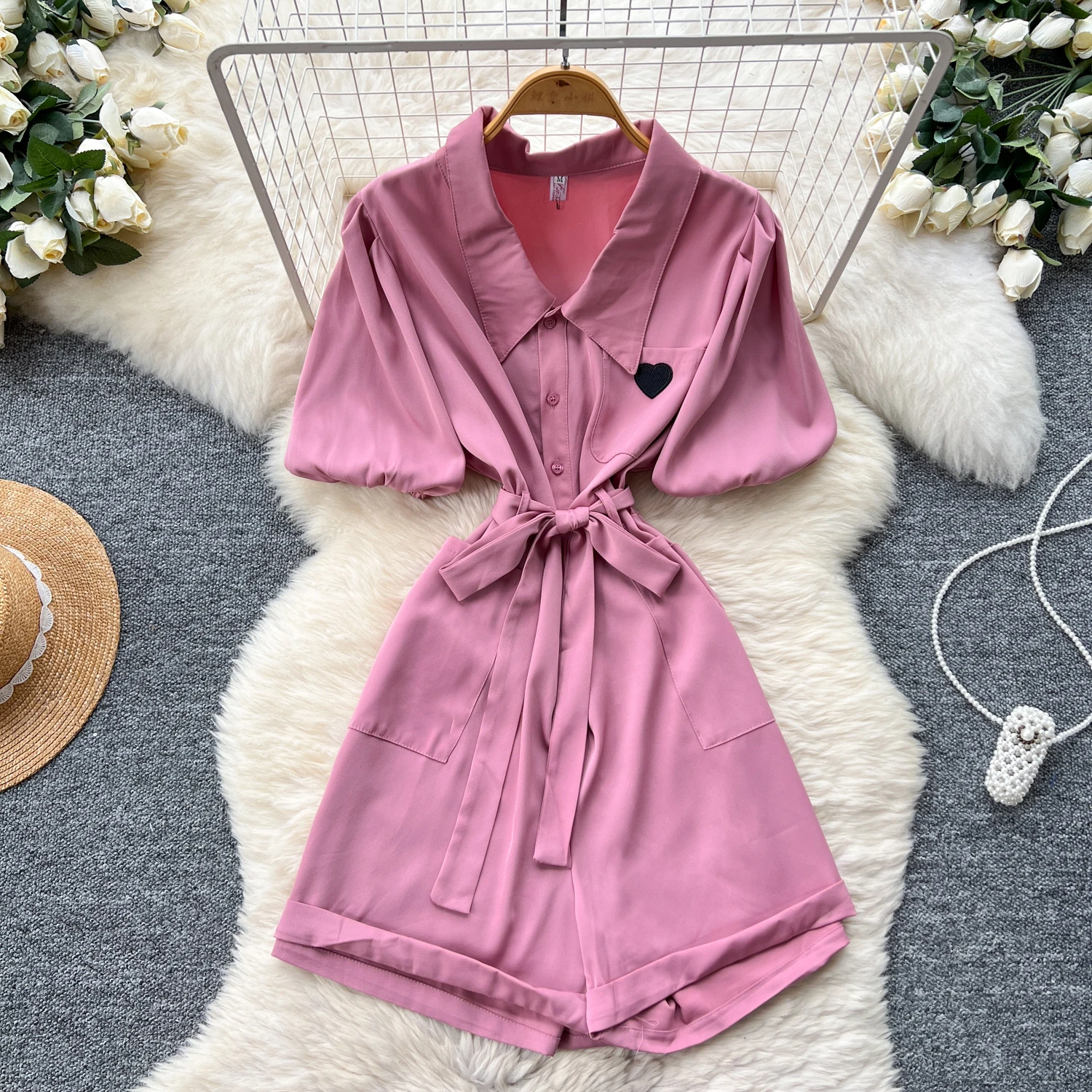 Sexy Two Pieces Sets Chic puff sleeve lace-up Pleated print Top with Fashion Hotsweet High Waist Wide Sets
Sexy Two Pieces Sets Chic puff sleeve lace-up Pleated print Top with Fashion Hotsweet High Waist Wide Sets