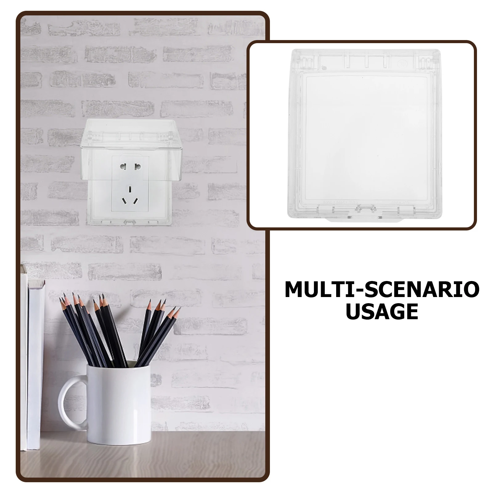 6Pcs Waterproof Socket Protector Box High-Quality Pc Material Disassembly-Free Paste Installation Wall Socket Cover 
6Pcs Waterproof Socket Protector Box High-Quality Pc Material Disassembly-Free Paste Installation Wall Socket Cover