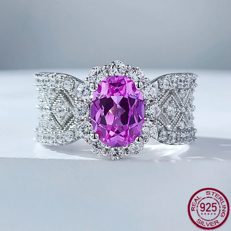 S925 Серебряное кольцо 6*8 розовое эллиптическое кружево высокого класса, простое и элегантное, модное и Универсальное кольцо ювелирные изделия для женщин
S925 Серебряное кольцо 6*8 розовое эллиптическое кружево высокого класса, простое и элегантное, модное и Универсальное кольцо ювелирные изделия для женщин