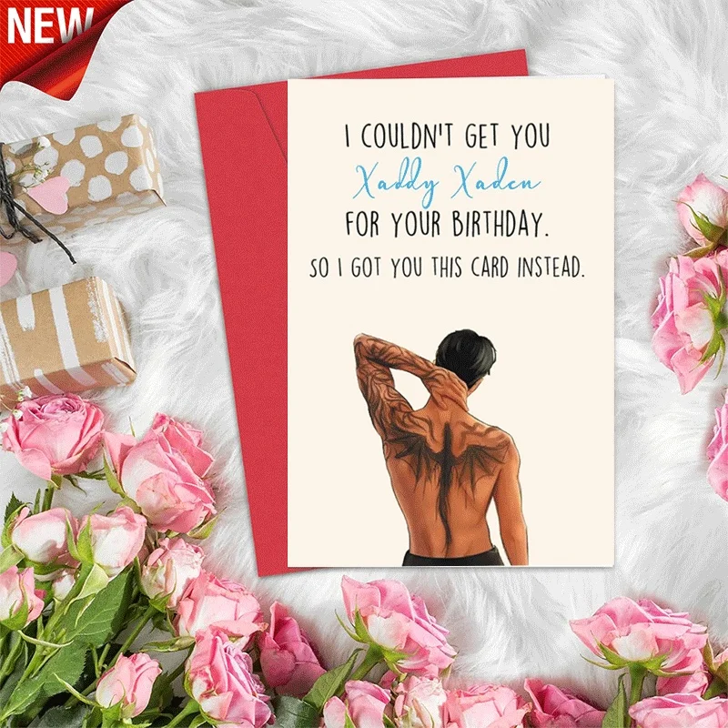 Birthday Greeting Card for Book Lovers, Funny Xaden Riorson Themed Birthday Card for Her Him Fantasy Book Fan
Birthday Greeting Card for Book Lovers, Funny Xaden Riorson Themed Birthday Card for Her Him Fantasy Book Fan