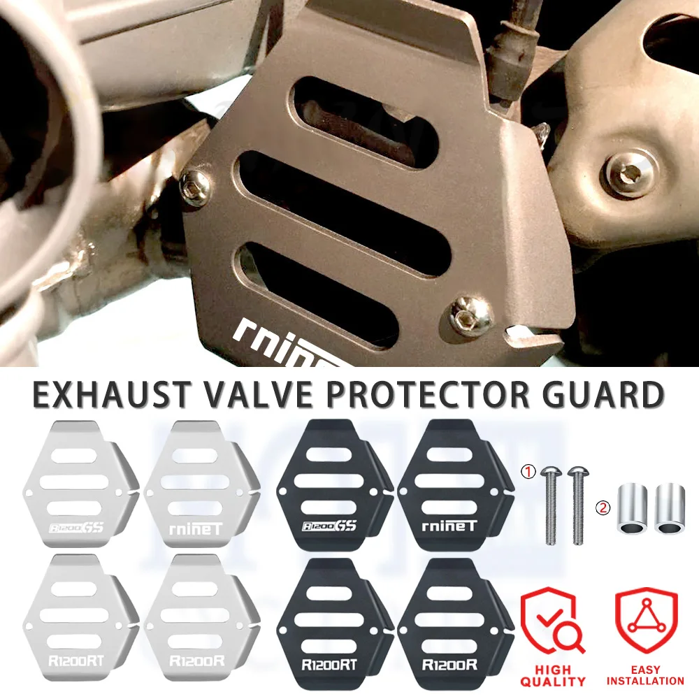 2023 2022 Motorcycle Accessorios Aluminum Exhaust Flap Cover Protector FOR BMW R1200RT R1200R R1200GS Adventure R nineT Scramble