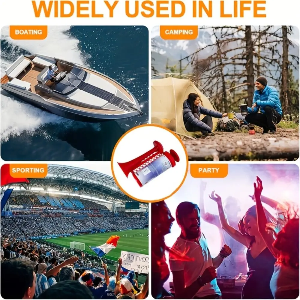 Reusable Air Pump Horn 120dB Loud Removable Warning Air Horn Can Type Universal Design Portable Air Horn Boat Signal
Reusable Air Pump Horn 120dB Loud Removable Warning Air Horn Can Type Universal Design Portable Air Horn Boat Signal