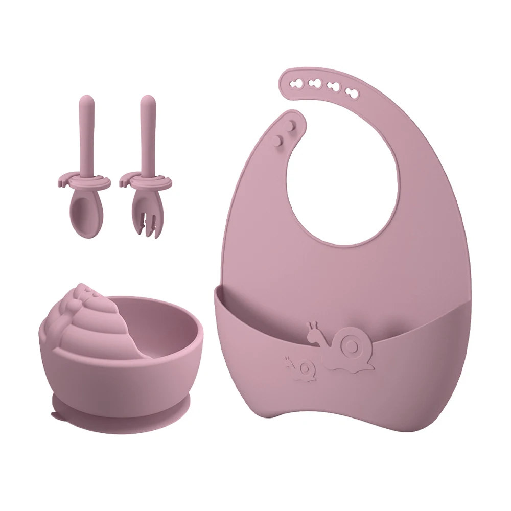 TYRY.HU 4pcs Children's Silicone Dinner Plate Set Anti-Fall Children's Training Bowl With Suction Fork Spoon Feeding Tableware
TYRY.HU 4pcs Children's Silicone Dinner Plate Set Anti-Fall Children's Training Bowl With Suction Fork Spoon Feeding Tableware 