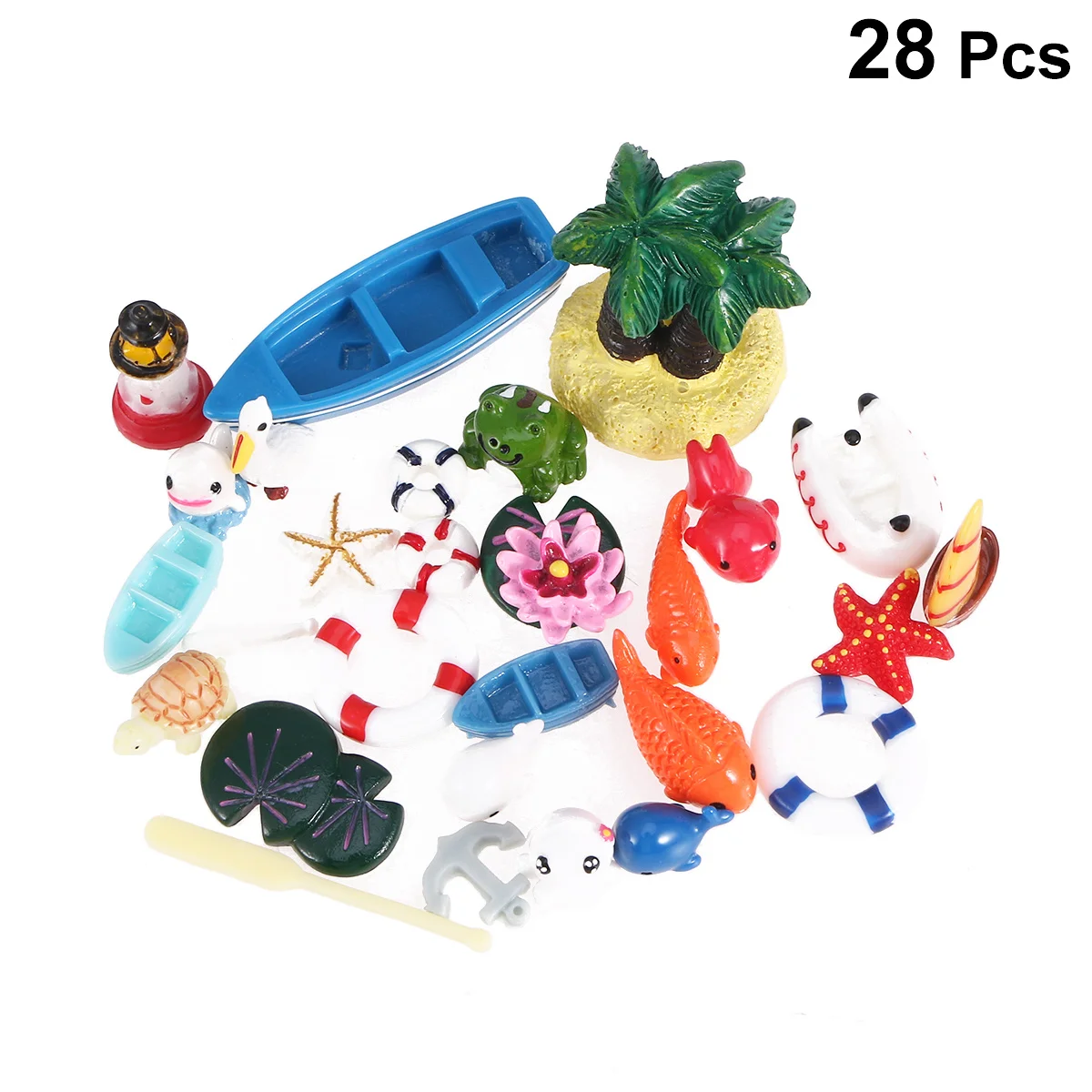 28Pcs Resin Beach Ornament Ocean Landscape Decor Fine Crafted Lightweight Aquarium Bonsai Adornment Mixed Style
28Pcs Resin Beach Ornament Ocean Landscape Decor Fine Crafted Lightweight Aquarium Bonsai Adornment Mixed Style
