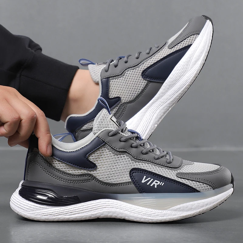 Men'S Sports Shoes Spring And Autumn New Style Microfiber Mesh Breathable Lightweight Anti Slip Shock-Absorbing Running Shoes
Men'S Sports Shoes Spring And Autumn New Style Microfiber Mesh Breathable Lightweight Anti Slip Shock-Absorbing Running Shoes