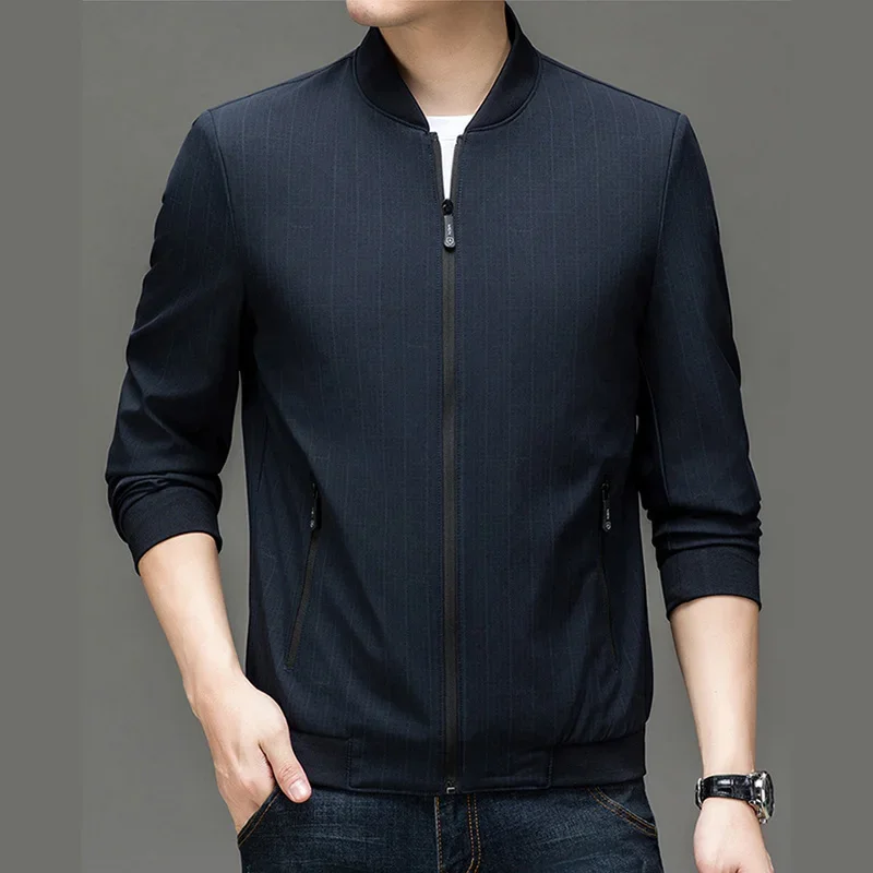 Men's Casual Business Jacket Solid Color Long Sleeve Pocket Zipper Slim Coat Autumn Warm Windproof Casual Coat
Men's Casual Business Jacket Solid Color Long Sleeve Pocket Zipper Slim Coat Autumn Warm Windproof Casual Coat