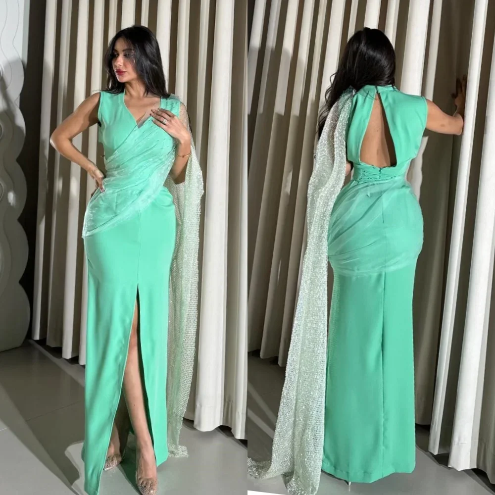 Индивидуальное джерси с блестками и рюшами Quinceanera, трапециевидное платье с v-образным вырезом, длинные платья на заказ
Индивидуальное джерси с блестками и рюшами Quinceanera, трапециевидное платье с v-образным вырезом, длинные платья на заказ