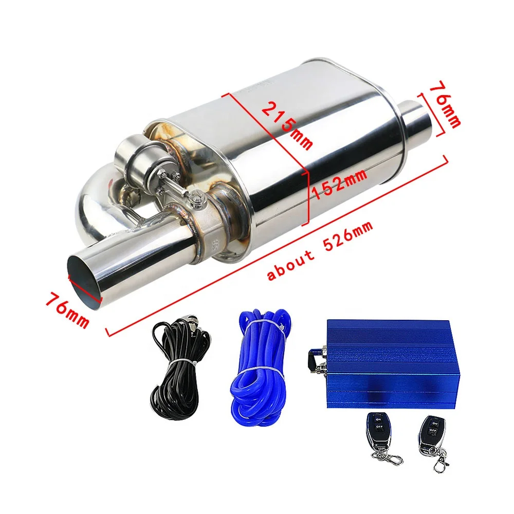 Equipment Smart Library JZZ 3'' Inch Stainless Steel Valve Muffler Valvetronic Exhaust Muffler With Vaccum Exhaust Cutout Remote
Equipment Smart Library JZZ 3'' Inch Stainless Steel Valve Muffler Valvetronic Exhaust Muffler With Vaccum Exhaust Cutout Remote