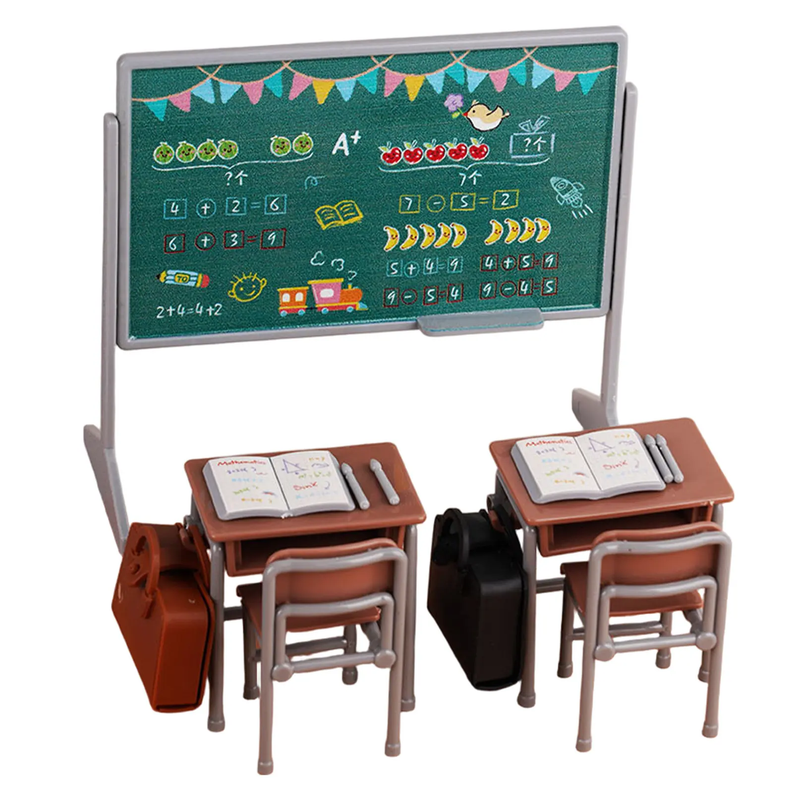 1Set Delicate Miniature School Desk and Chair Set Handcrafted Realistic Classroom Decor for Dollhouse Miniature Furniture
1Set Delicate Miniature School Desk and Chair Set Handcrafted Realistic Classroom Decor for Dollhouse Miniature Furniture
