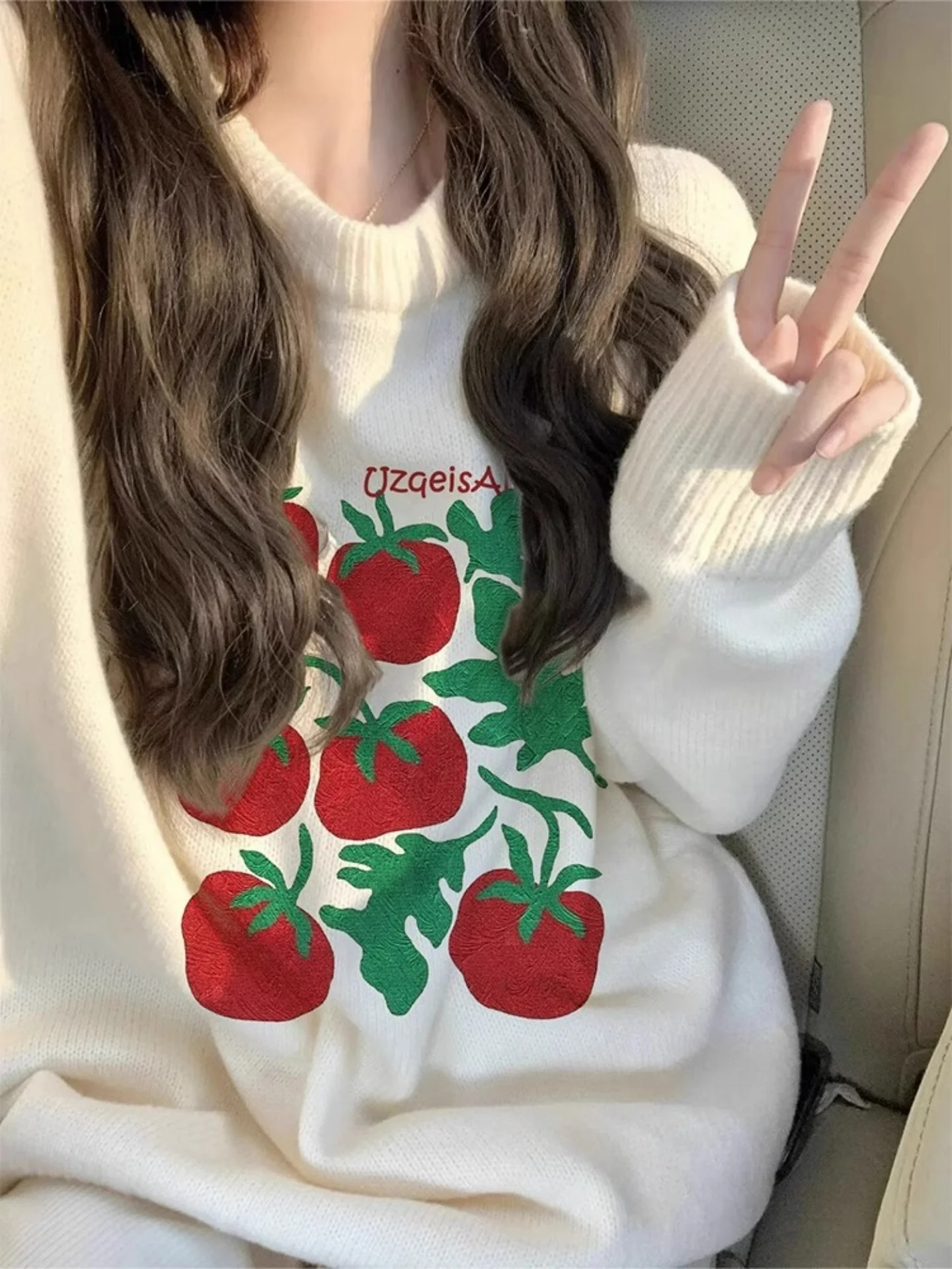 Retro Japanese Sle Loose Fit Long Sve round Ne Printed Casual Sweater Jaet Women Autumn Winter New Faion Soft Vers...
Retro Japanese Sle Loose Fit Long Sve round Ne Printed Casual Sweater Jaet Women Autumn Winter New Faion Soft Vers...