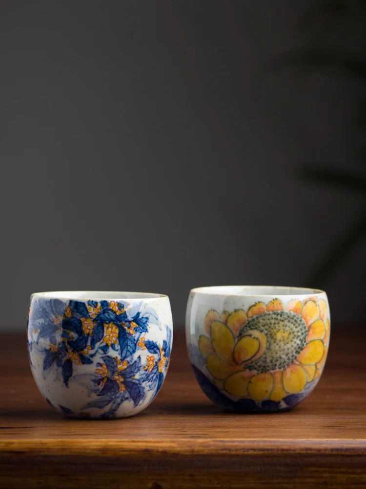 Hand-Painted Chinese Ceramics Tea Cup Underglaze Color Lotus And Chrysanthemum Patterned Master Cup Jingdezhen Ceramic Cup
Hand-Painted Chinese Ceramics Tea Cup Underglaze Color Lotus And Chrysanthemum Patterned Master Cup Jingdezhen Ceramic Cup