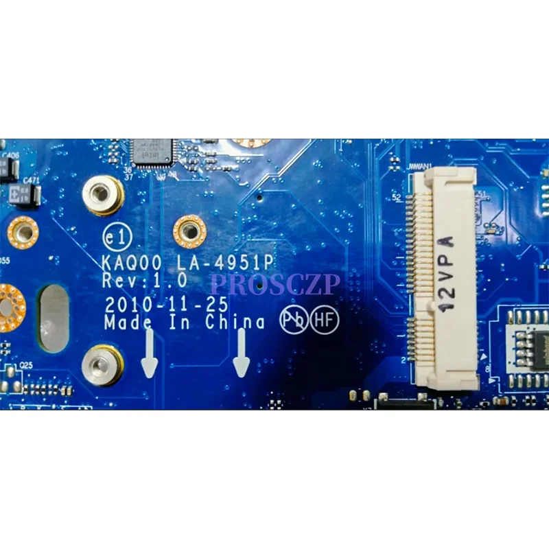 595764-001 For HP 8540P 8540W Laptop Motherboard QM57 DDR3 2 RAM Slot LA-4951P Mainboard 100% test work
595764-001 For HP 8540P 8540W Laptop Motherboard QM57 DDR3 2 RAM Slot LA-4951P Mainboard 100% test work