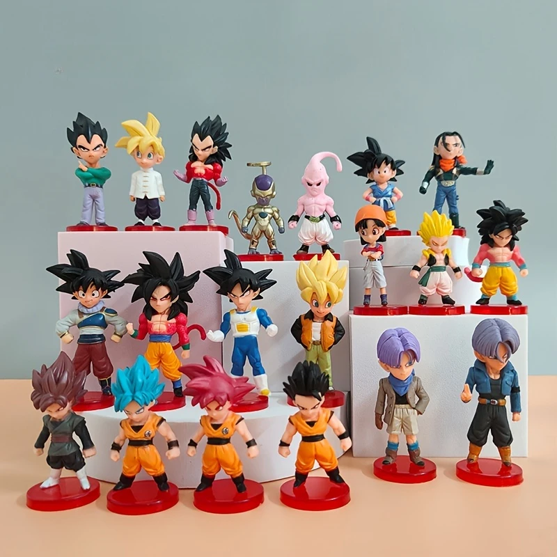 Фигурки Dragon Ball: Сайян Гоку, мини-фигурки аниме, 20 стилей, игрушки, анимационные модели для подарка на день рождения ребёнка, украшение для автомобиля
Фигурки Dragon Ball: Сайян Гоку, мини-фигурки аниме, 20 стилей, игрушки, анимационные модели для подарка на день рождения ребёнка, украшение для автомобиля