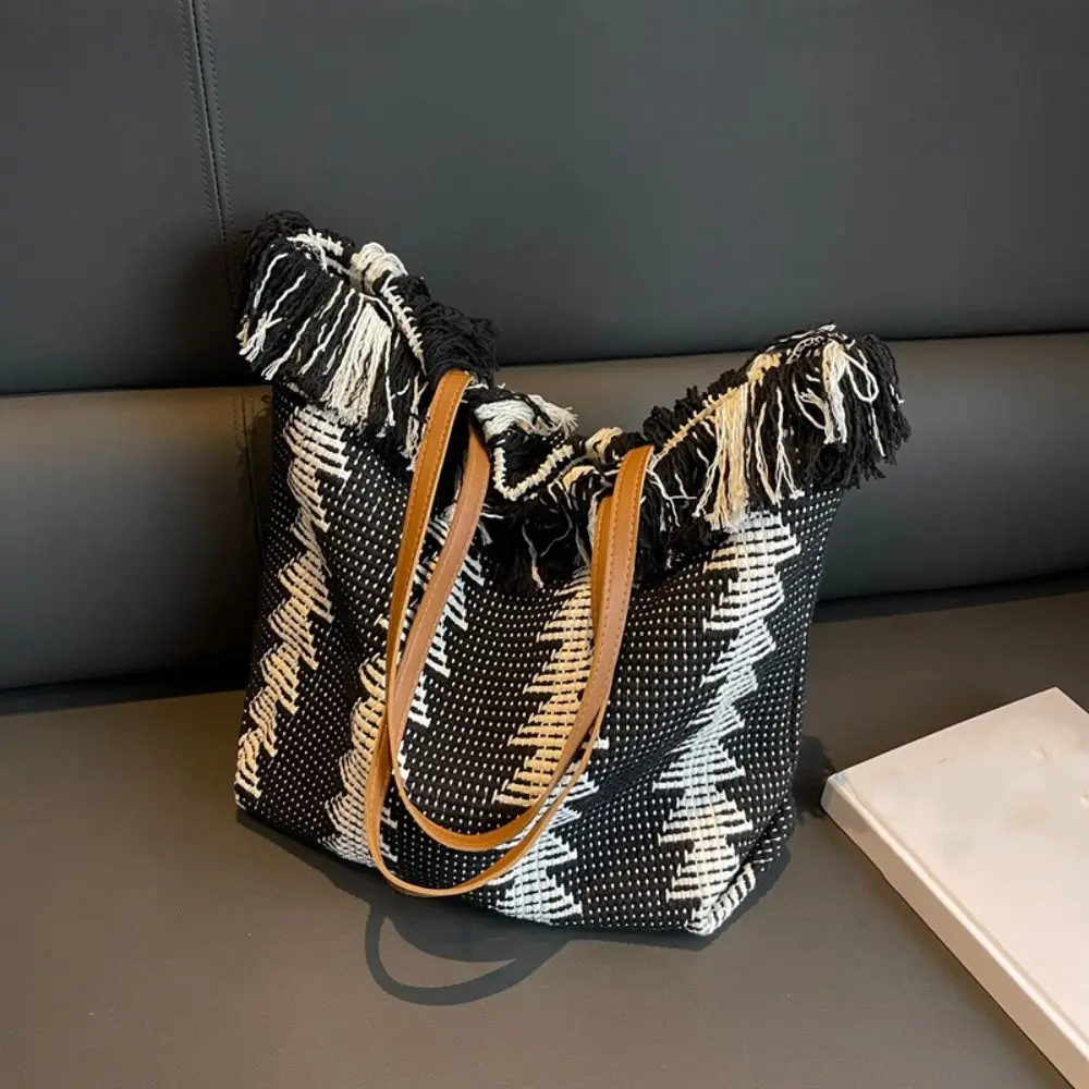 Office Worker Tote Printing Tassel Shoulder Bag Handbags Korean Straw Bag Large Capacity Embroidery Weave Tote Bag Women
Office Worker Tote Printing Tassel Shoulder Bag Handbags Korean Straw Bag Large Capacity Embroidery Weave Tote Bag Women