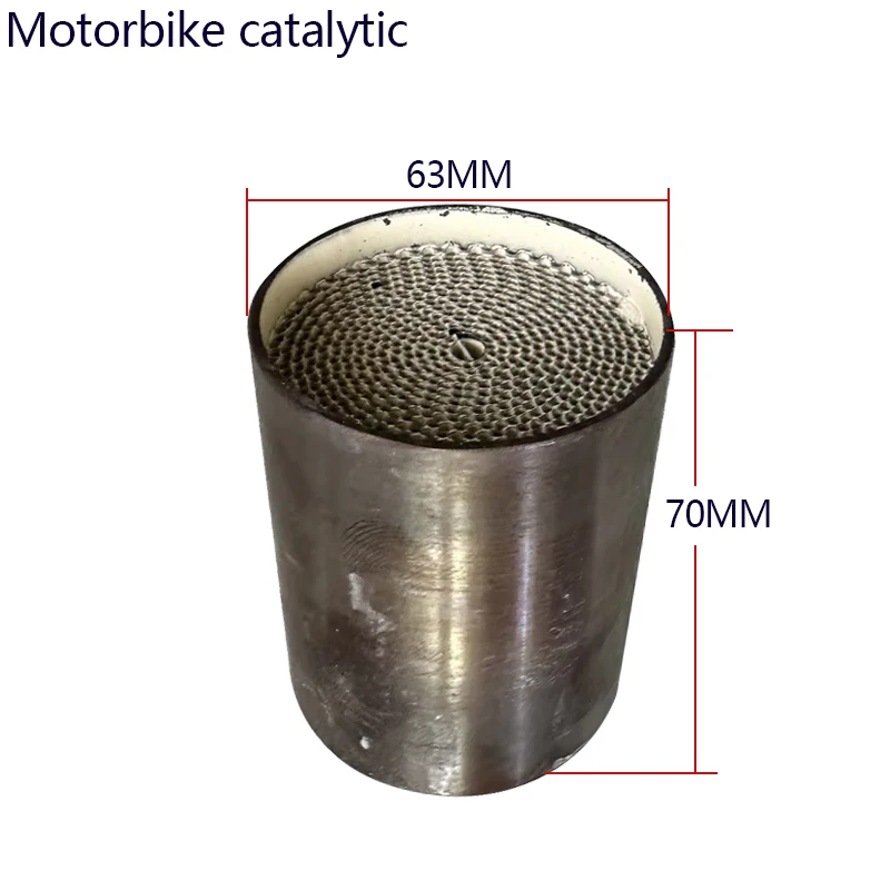 Universal motorbike catalytic conveter 63*70mm muffler modify three way Catalyst Euro 5 6 Honeycomb core motocycle Exhaust
Universal motorbike catalytic conveter 63*70mm muffler modify three way Catalyst Euro 5 6 Honeycomb core motocycle Exhaust