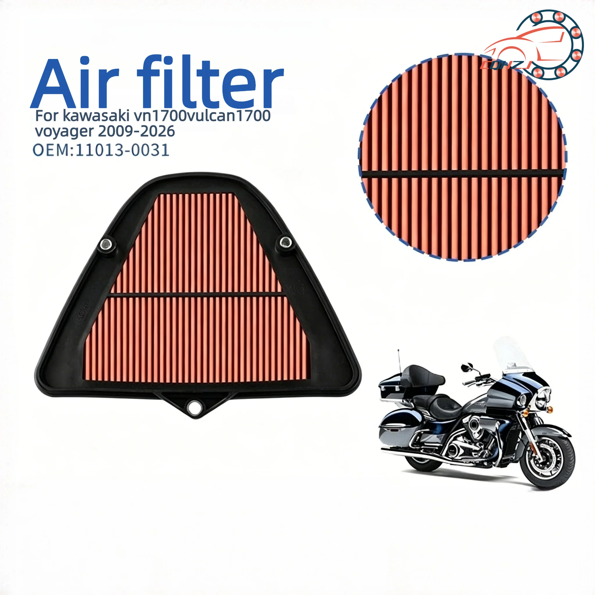CQHZJ Motorcycle High Flow Air Filter Engine Intake Cleaner For Kawasaki VN1700 Vulcan Voyager ABS 2009-2016 11013-0031
CQHZJ Motorcycle High Flow Air Filter Engine Intake Cleaner For Kawasaki VN1700 Vulcan Voyager ABS 2009-2016 11013-0031