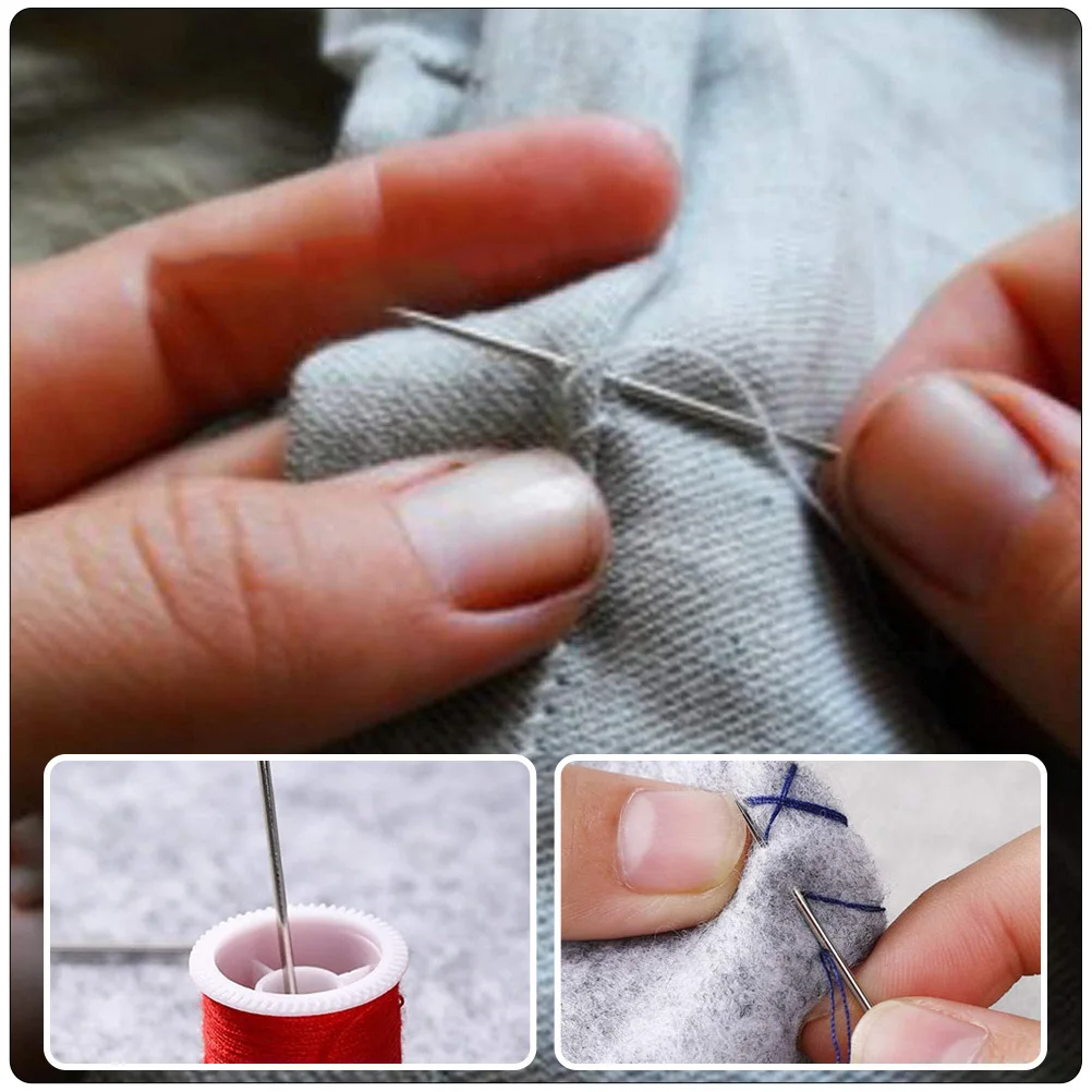 5Sets Large Eye Needles Compact Design Stainless Steel Yarn Knitting Needles Hand Sewing Accessories Sewing Tools
5Sets Large Eye Needles Compact Design Stainless Steel Yarn Knitting Needles Hand Sewing Accessories Sewing Tools