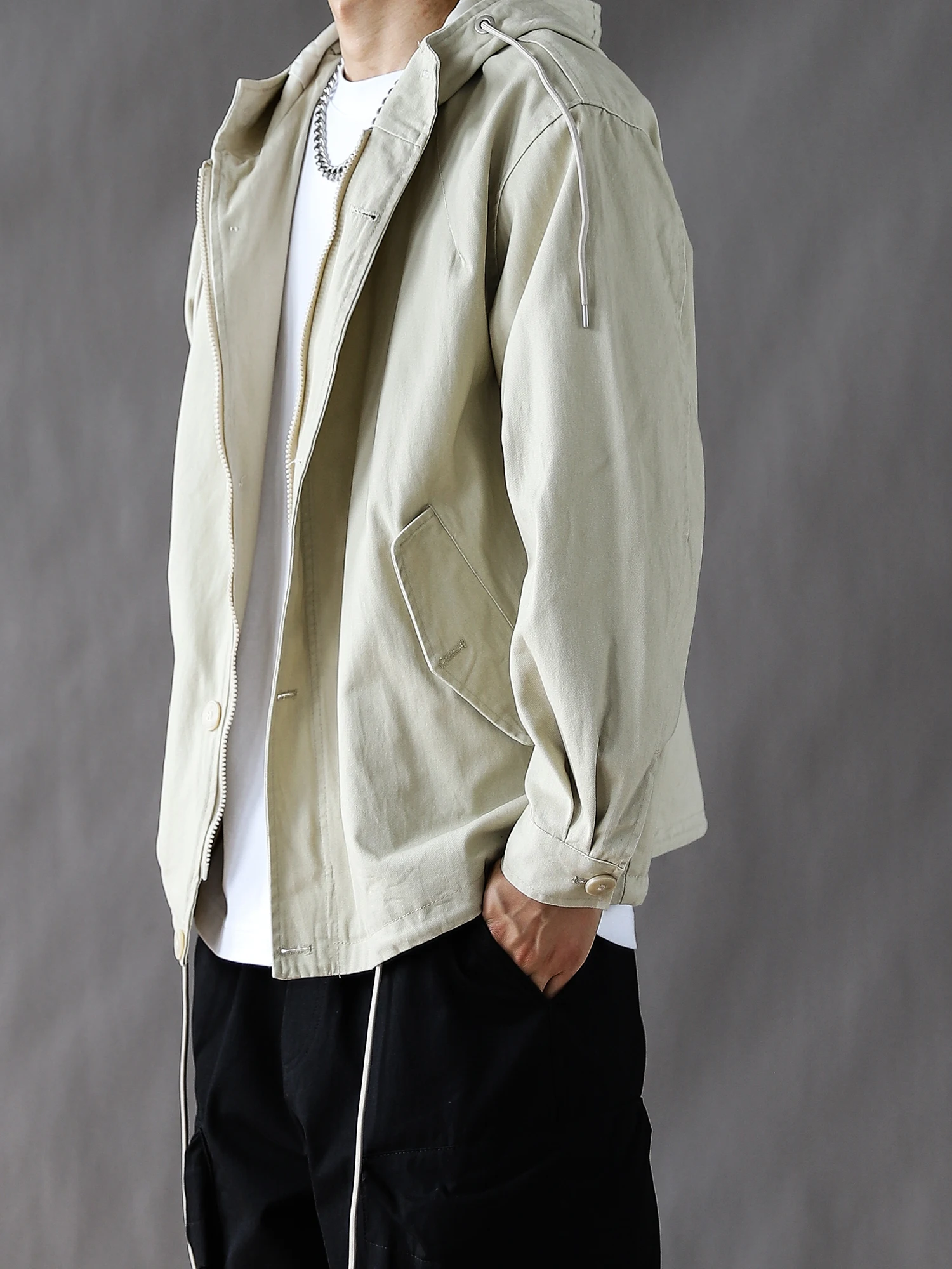 Мужская повседневная рабочая куртка в японском ретро-стиле, весна-осень, свободного кроя, с капюшоном, длинными рукавами, из хлопка, желто-белая верхняя одежда
Мужская повседневная рабочая куртка в японском ретро-стиле, весна-осень, свободного кроя, с капюшоном, длинными рукавами, из хлопка, желто-белая верхняя одежда