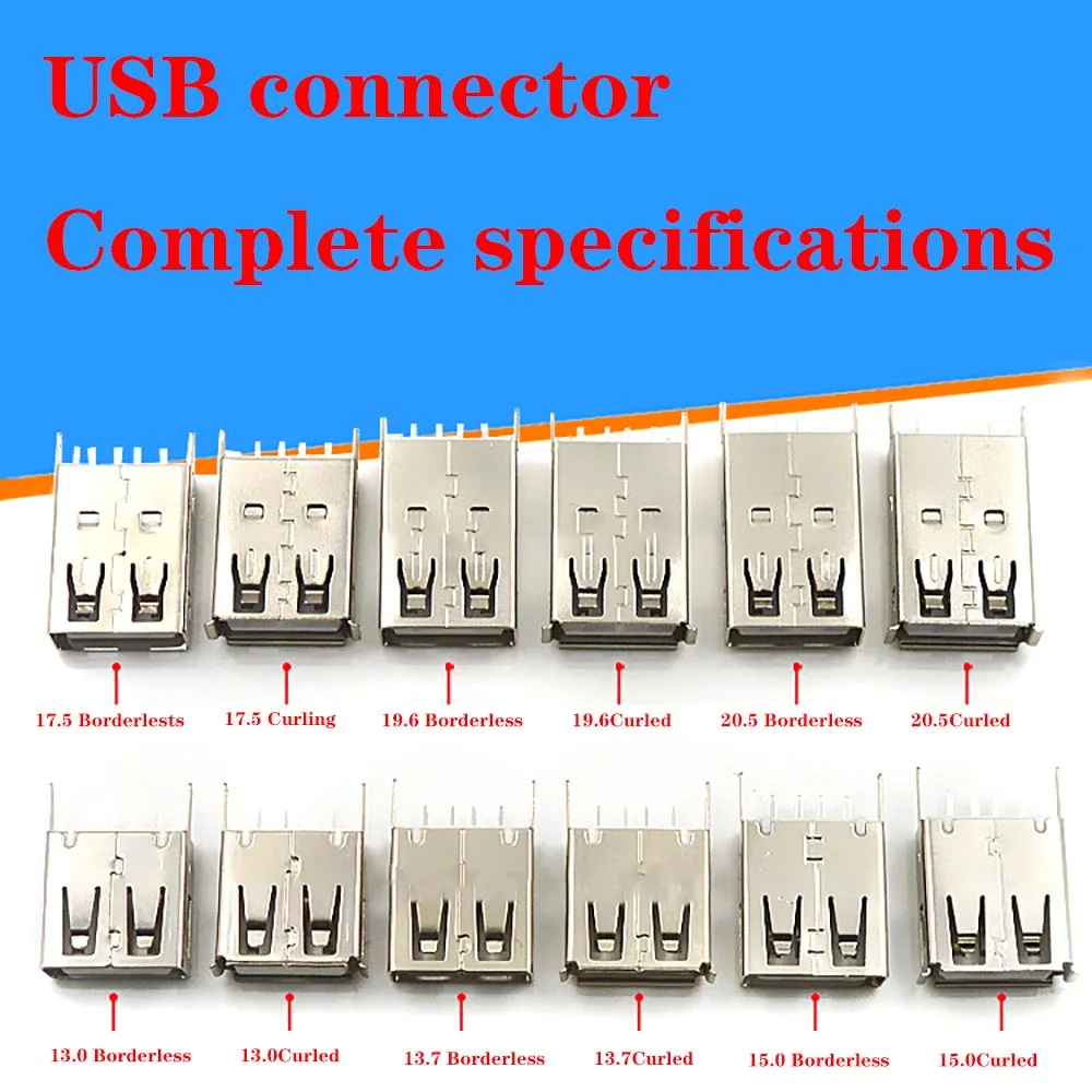 1-10pcsUSB 2.0 4Pin A Type female Plug SMT Connector for Data Transmission Charging
1-10pcsUSB 2.0 4Pin A Type female Plug SMT Connector for Data Transmission Charging