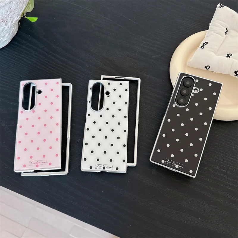 New 2026 Cute Kawaii Polka Dot Phone Case For Samsung Galaxy Z Fold 7 6 5 Foldable Shockproof Protective Cover For Girls
New 2026 Cute Kawaii Polka Dot Phone Case For Samsung Galaxy Z Fold 7 6 5 Foldable Shockproof Protective Cover For Girls