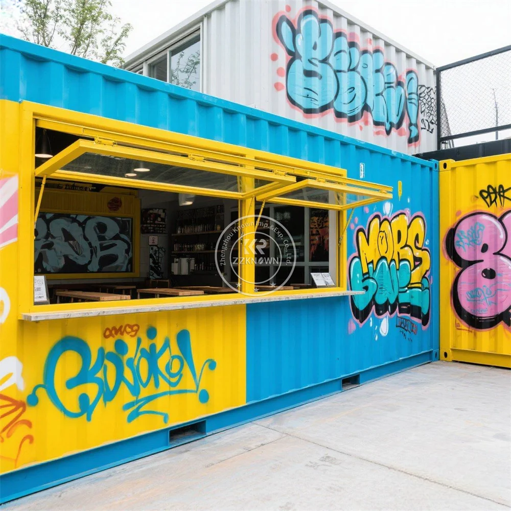 Professional Factory Manufacturer Prefab Container House Moved Coffee Kiosk Mobile Kitchen Container Bar Restaurant for Sale
Professional Factory Manufacturer Prefab Container House Moved Coffee Kiosk Mobile Kitchen Container Bar Restaurant for Sale