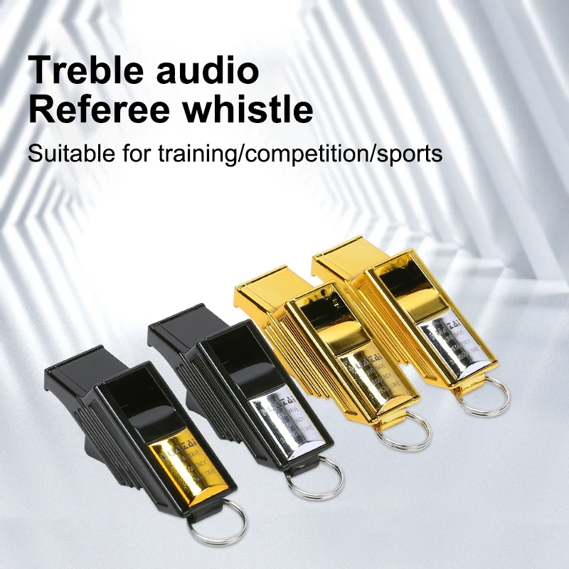 Professional Soccer Referee Whistles Big Sound Gold Silver Football Whistles Seedless Plastic Emergency Basketball Whistle·
Professional Soccer Referee Whistles Big Sound Gold Silver Football Whistles Seedless Plastic Emergency Basketball Whistle·