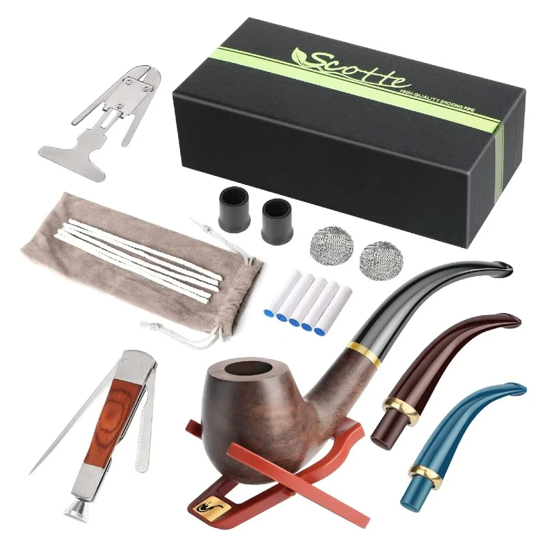 Набор деревянных трубок ручной работы с заменяемым стержнем и аксессуарами в подарочной коробке
Набор деревянных трубок ручной работы с заменяемым стержнем и аксессуарами в подарочной коробке