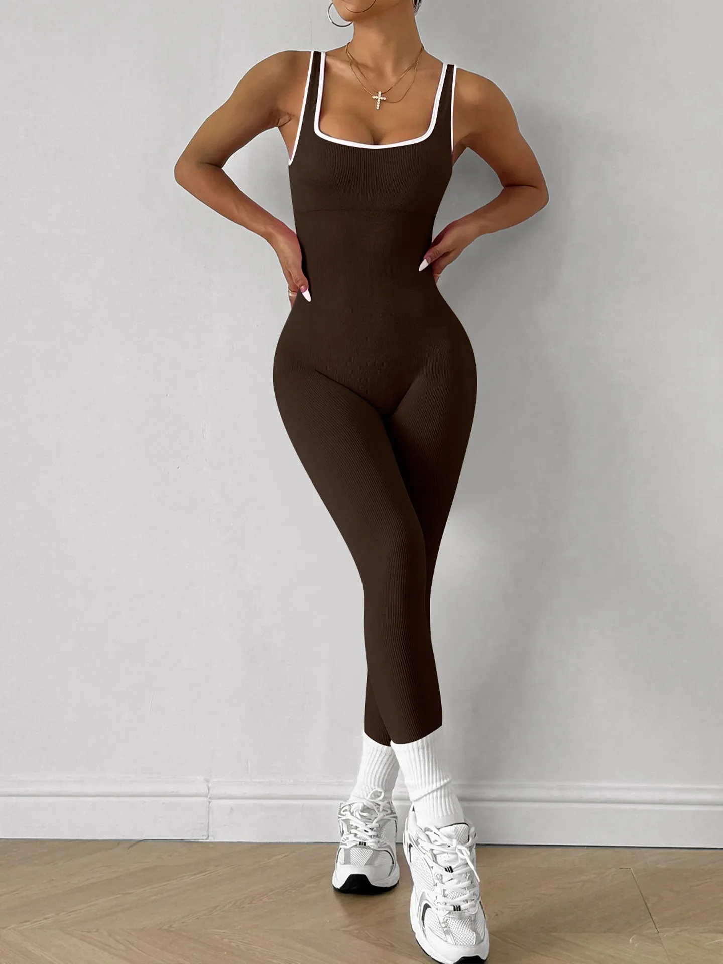 Women Gym Seamless Yoga Jumpsuit Set One-piece Leisure Workout Leggings Quick-drying Tight-fitting Hip-lifting Fitness Bodysuits
Women Gym Seamless Yoga Jumpsuit Set One-piece Leisure Workout Leggings Quick-drying Tight-fitting Hip-lifting Fitness Bodysuits