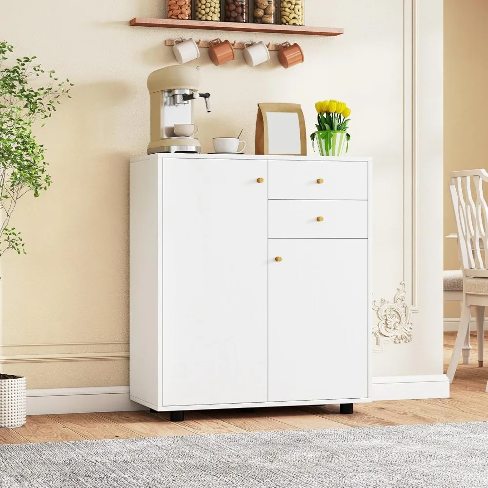 Sideboard Buffet Cabinet, Modern Sideboard Storage Cabinet with 2 Drawers, 2 Doors, 3 Adjustable Shelves, Buffet Table
Sideboard Buffet Cabinet, Modern Sideboard Storage Cabinet with 2 Drawers, 2 Doors, 3 Adjustable Shelves, Buffet Table