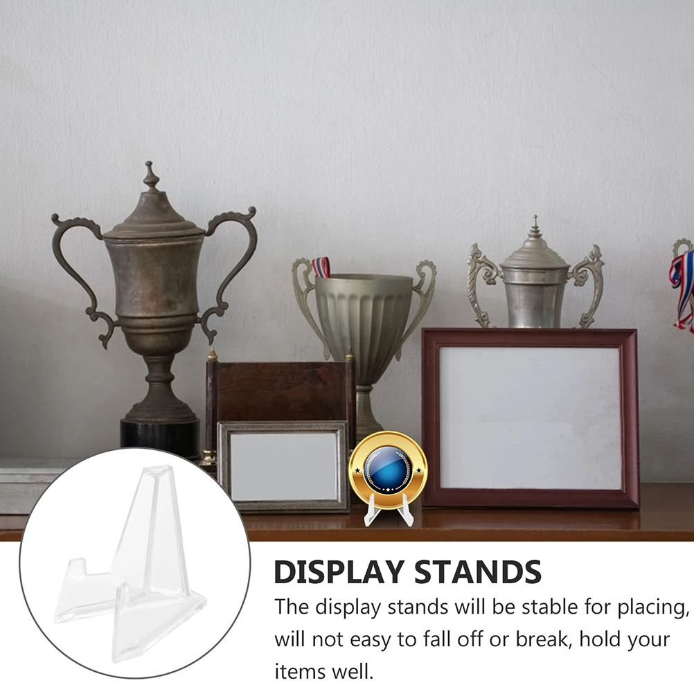 15pcs Display Stands Clear Plastic Coin Holders Challenge Card Stands Medal Easel Mini for Badges Postcards Plaques Storage
15pcs Display Stands Clear Plastic Coin Holders Challenge Card Stands Medal Easel Mini for Badges Postcards Plaques Storage