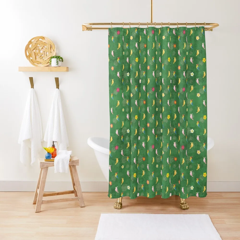 Tiki Birds - Green Pattern Shower Curtain Modern Accessory Bathrooms Bathroom Decor Bathroom And Shower Products Curtain
Tiki Birds - Green Pattern Shower Curtain Modern Accessory Bathrooms Bathroom Decor Bathroom And Shower Products Curtain