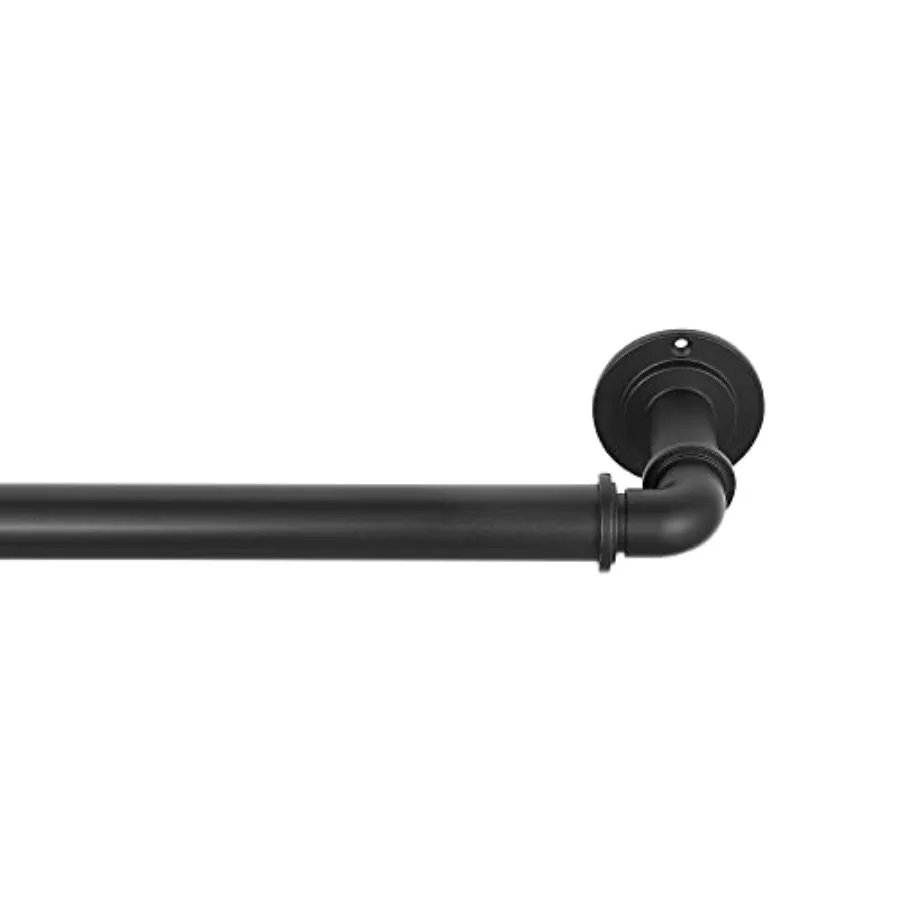 Industrial Room Darkening Collection 1 1/8" diameter Industrial Curtain Rod Set with Steel Wall Mounted Expandable Curtain Rod,
Industrial Room Darkening Collection 1 1/8" diameter Industrial Curtain Rod Set with Steel Wall Mounted Expandable Curtain Rod,