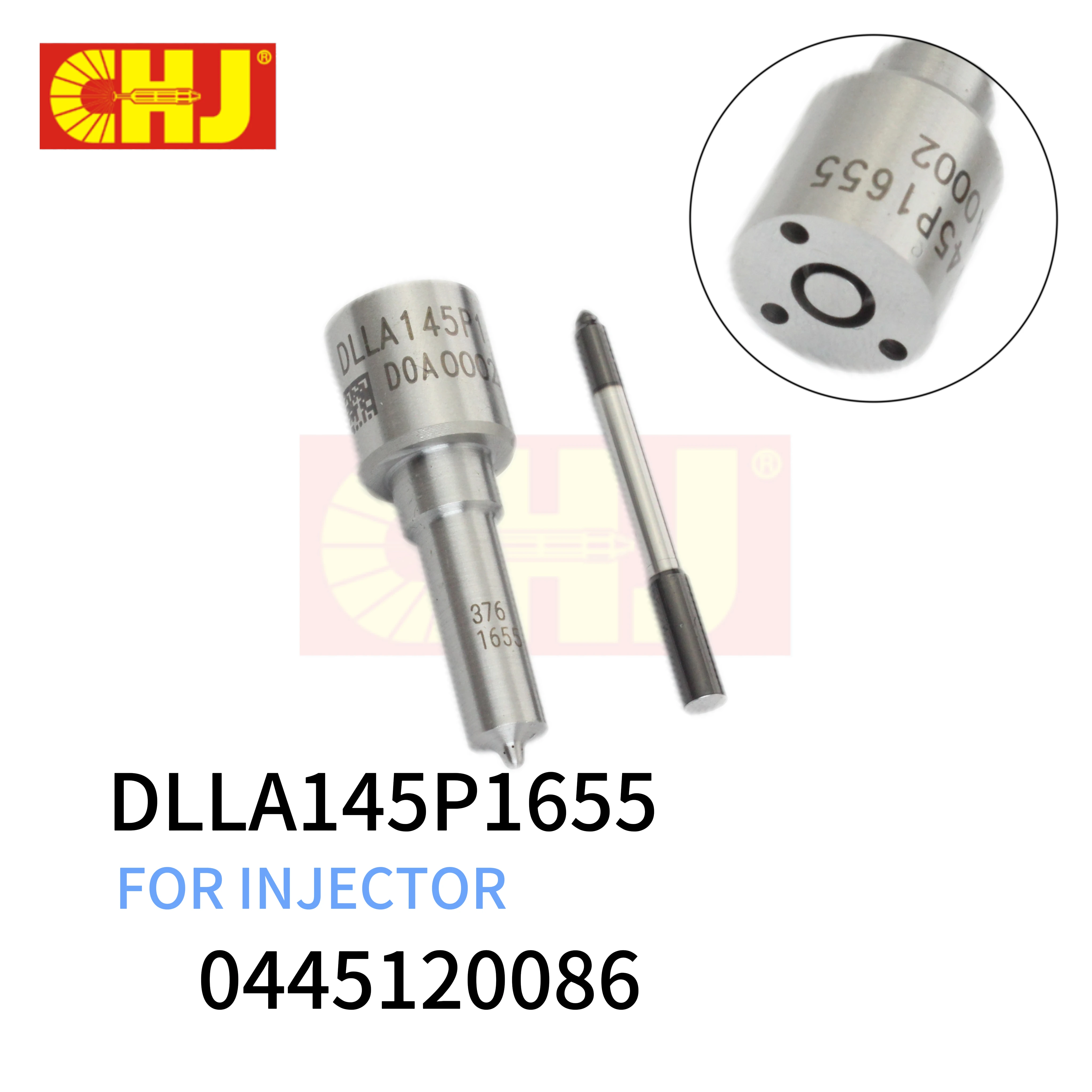 CHJ DLLA145P1655 0433172016 New Diesel Fuel Injector Nozzle for JAC HOWO WEICH 0445120086
CHJ DLLA145P1655 0433172016 New Diesel Fuel Injector Nozzle for JAC HOWO WEICH 0445120086