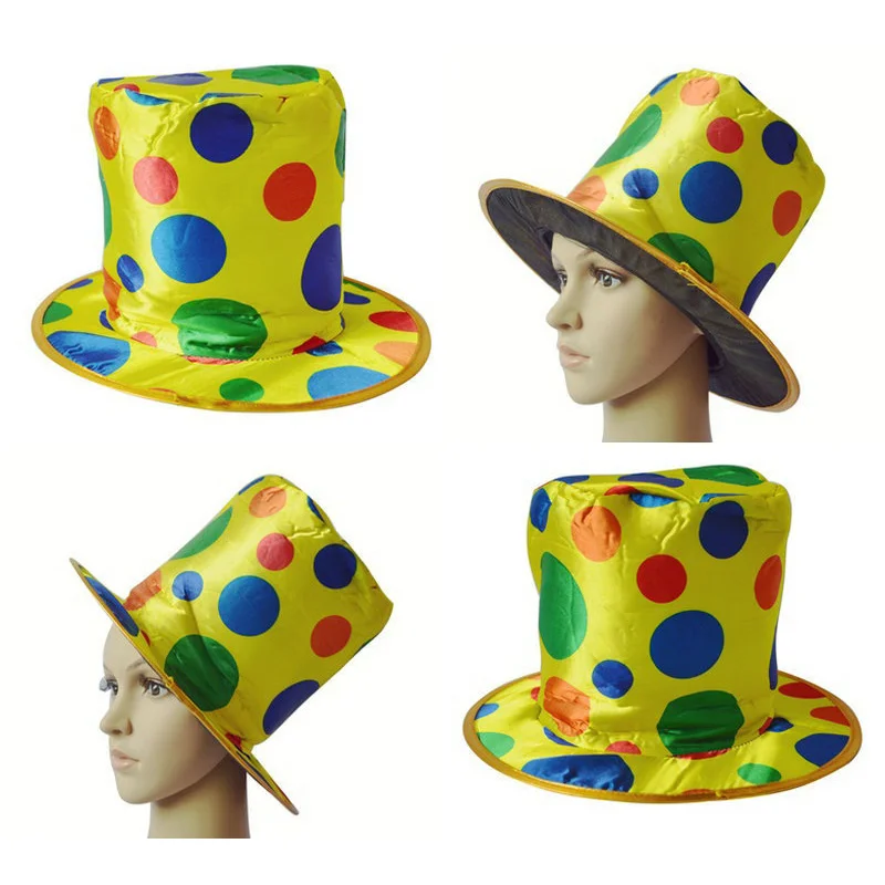 Halloween Ball Party Performance Magic Hat Carnival Clown Hat Polka Point High Cap Jazz Hat
Halloween Ball Party Performance Magic Hat Carnival Clown Hat Polka Point High Cap Jazz Hat