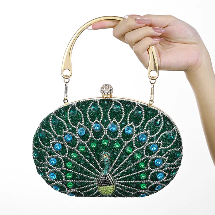 2026 New Luxury Peacock Diamond Embedded Evening Handbag Women's Party Clutch High-End Gown Lightweight Evening Bag
2026 New Luxury Peacock Diamond Embedded Evening Handbag Women's Party Clutch High-End Gown Lightweight Evening Bag